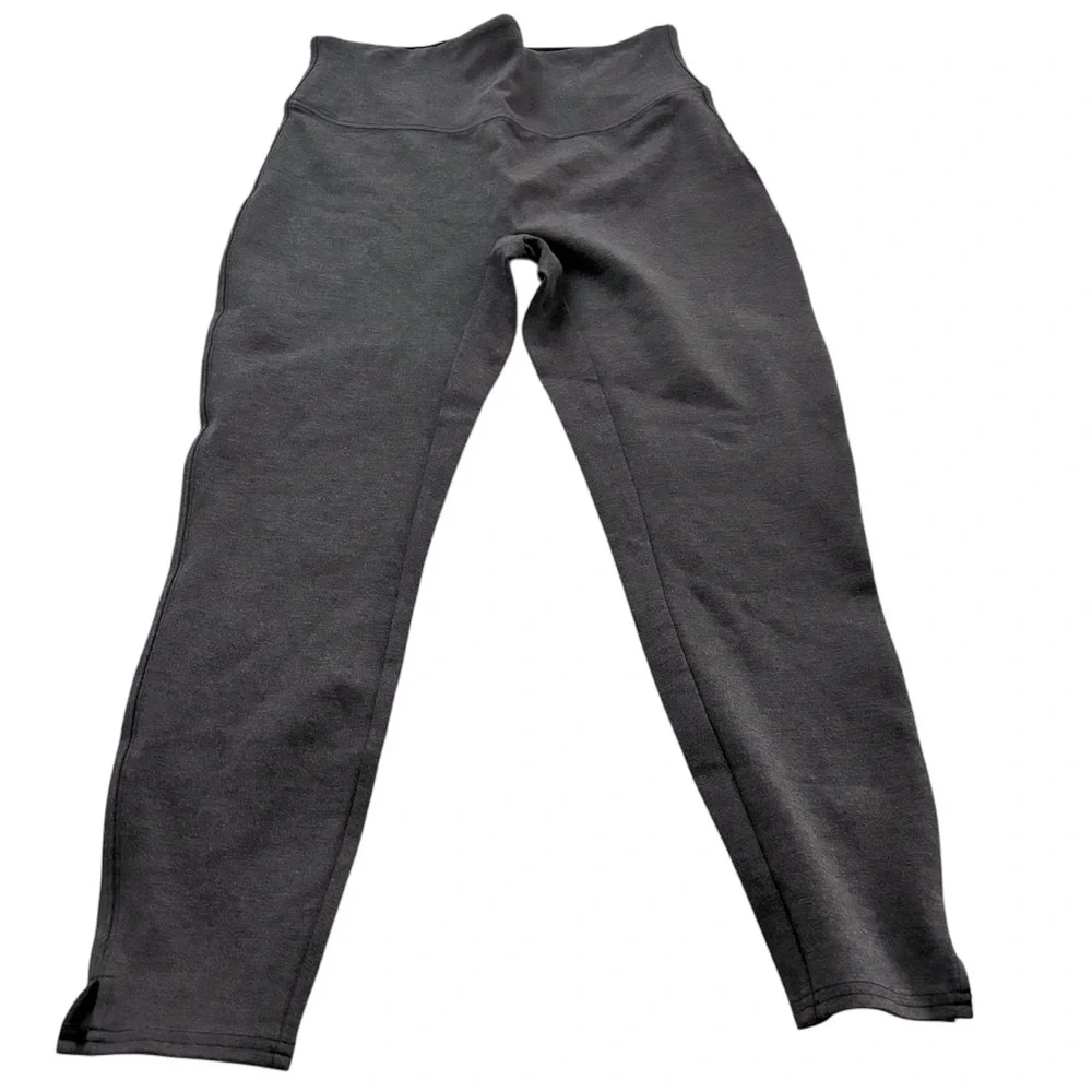 Spanx Ponte Ankle High Waist Grey Heather Pull On Leggings Size Petite M